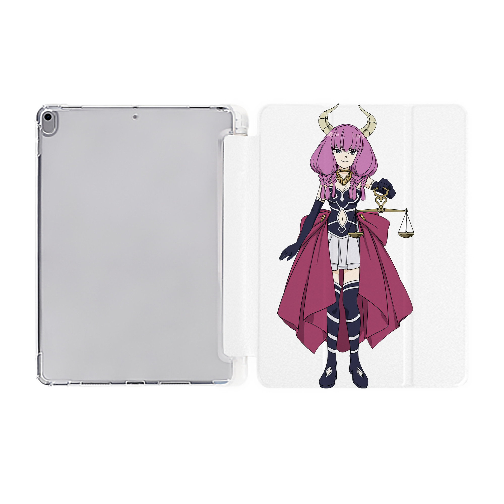（画像用） 葬送のフリーレン Frieren IPad ケース ペン収納付き 三つ折りスタンド PUレザー×シリコン 対応機種9.5/10.5/10.9インチ